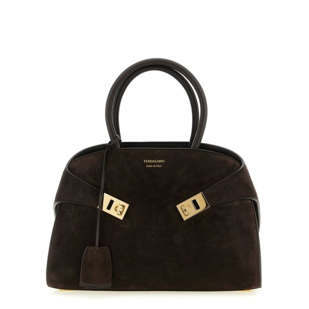 Ferragamo Brown Goatskin Women's Handbag